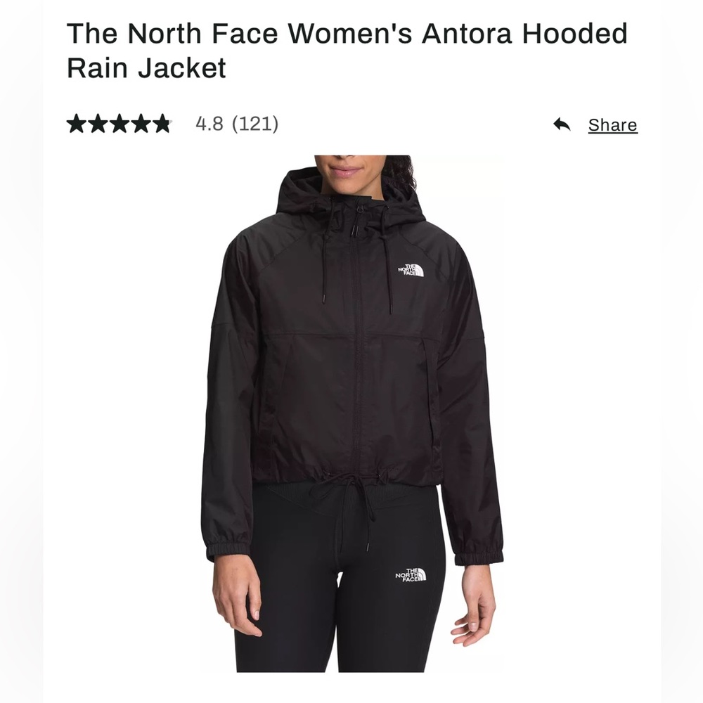 Women’s North Face Antora Rain Jacket Medium